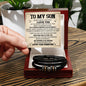 To My Son - Men's 'Love You Forever' Bracelet | Gift From Mom or Dad