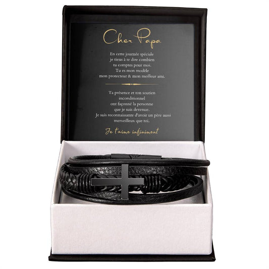 Cadeaux Pour Papa - Bracelet De Cuir Pour Papa -