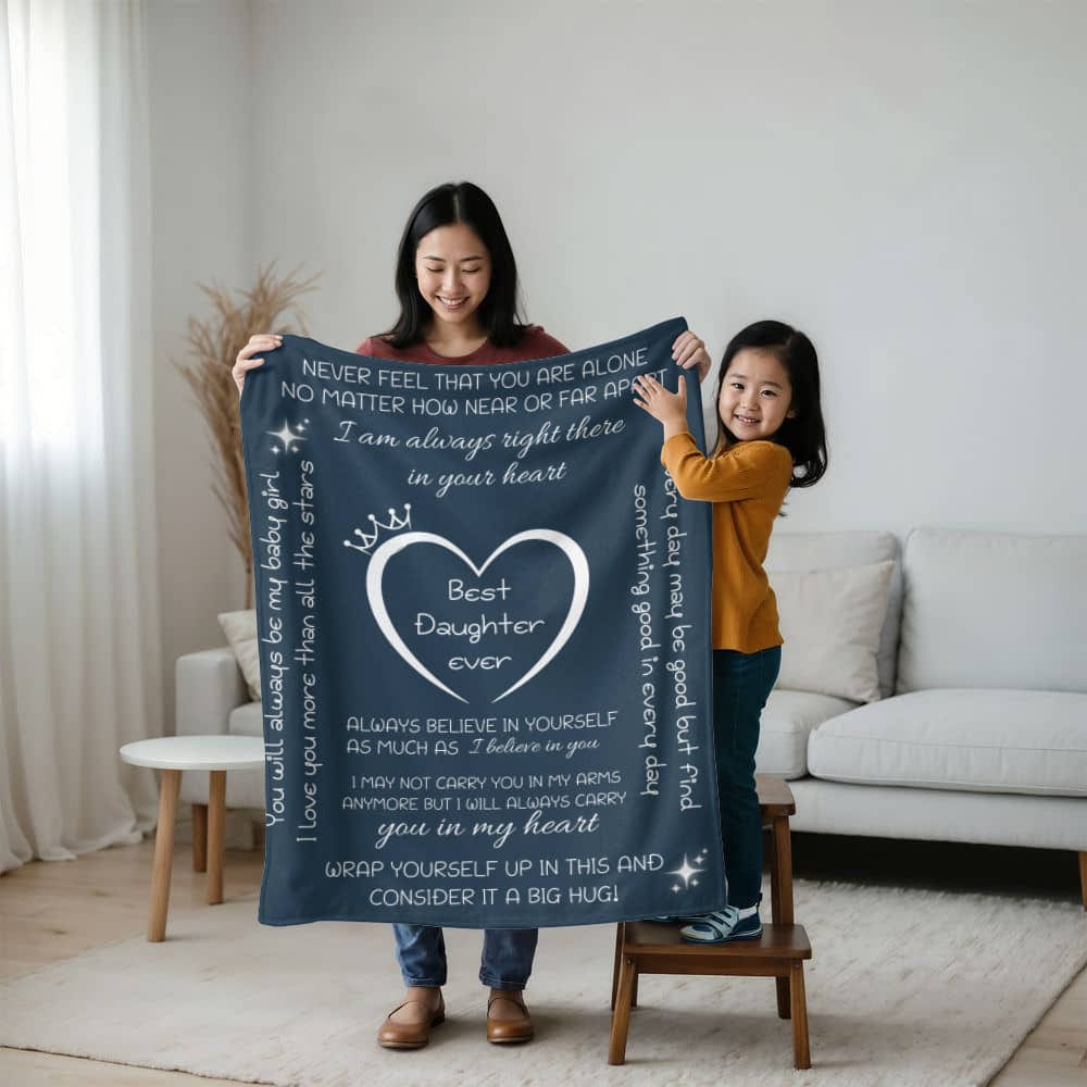 To My Daughter Blanket - Heartfelt Gift of Love and Warmth