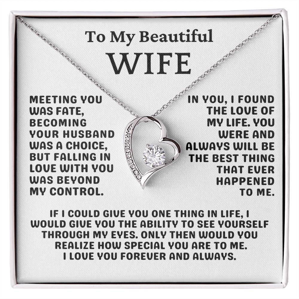 To My Wife Necklace | For Wife Birthday | Gift For Wife Anniversary