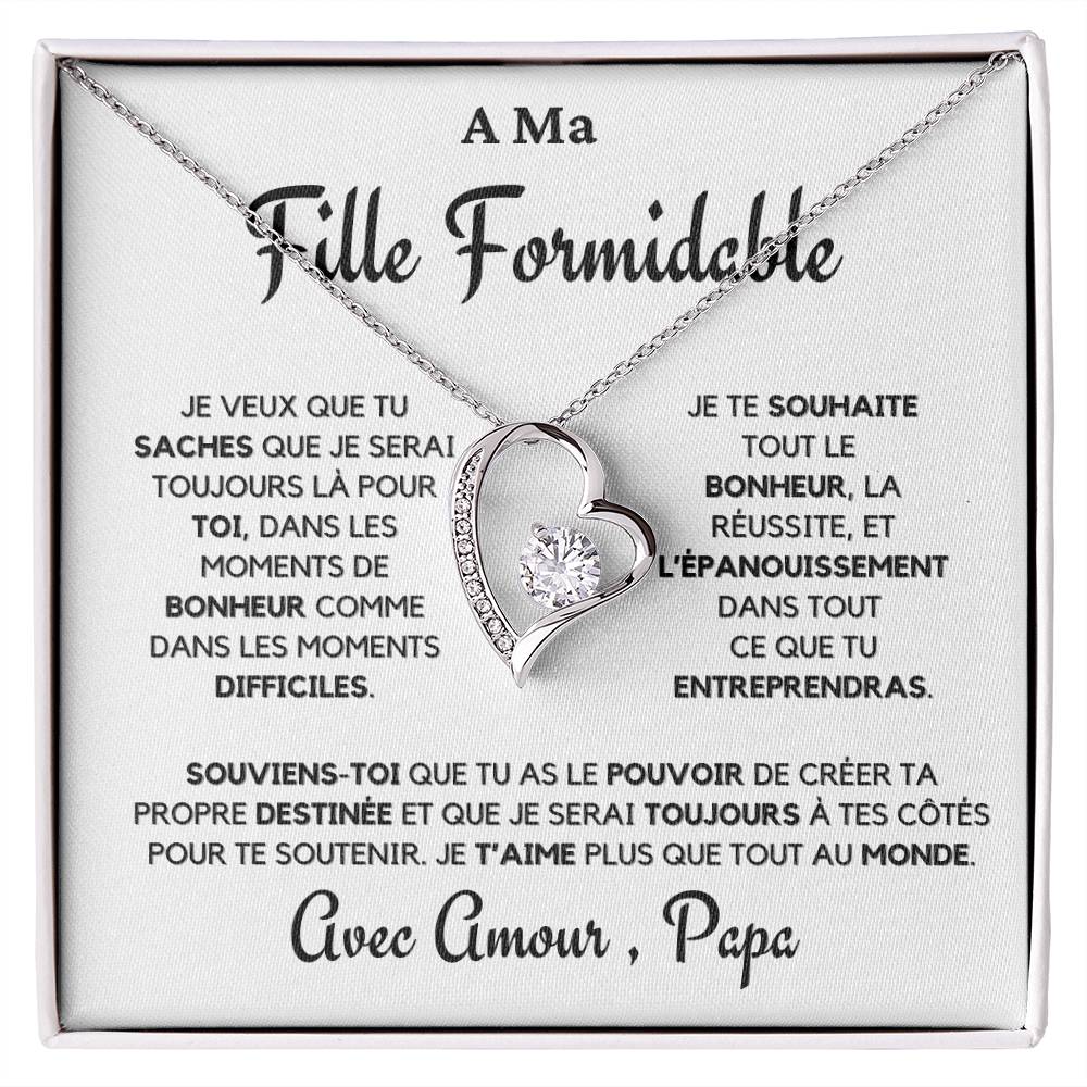 Collier Intercoeurs pour Fille | Cadeau d'Amour de Papa