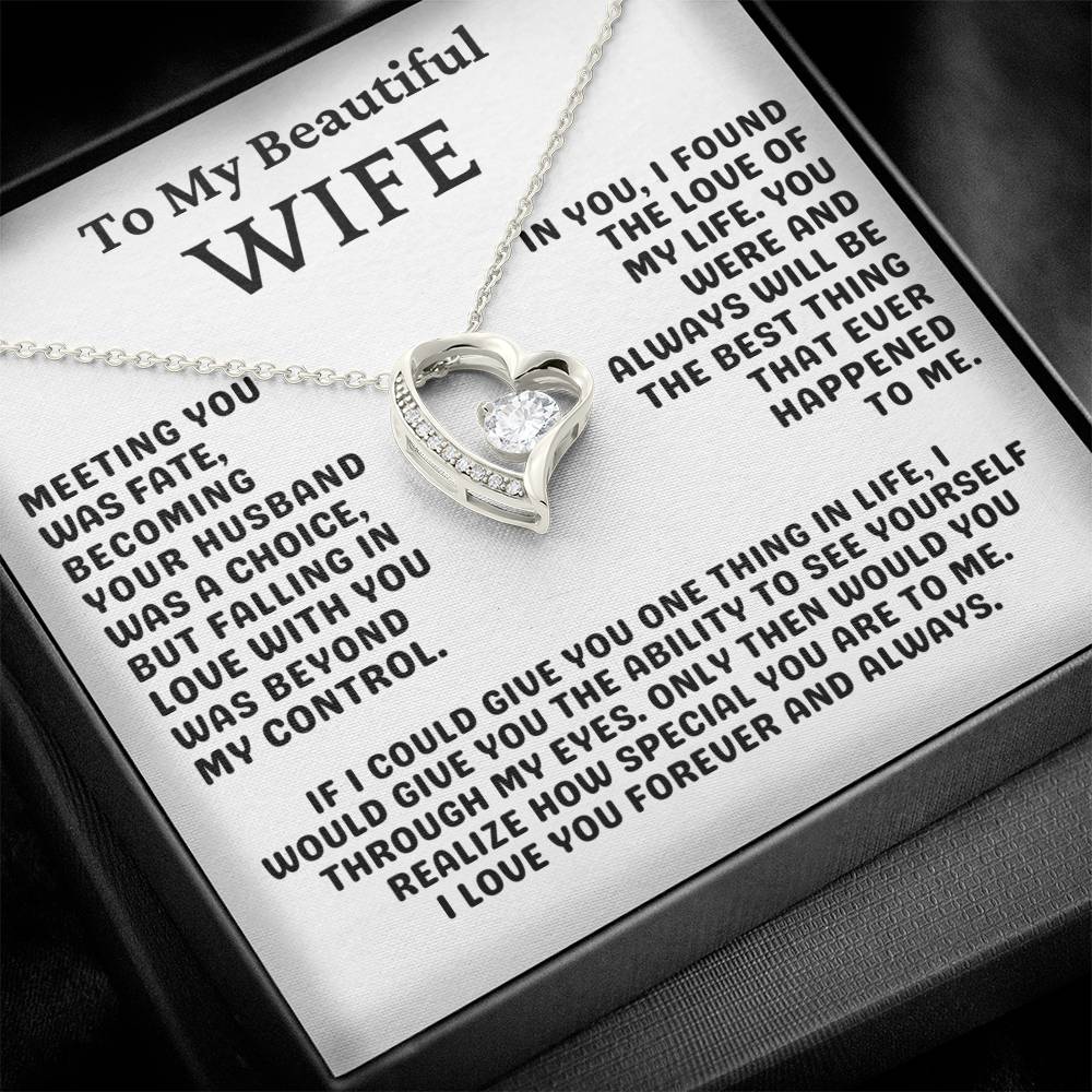 To My Wife Necklace | For Wife Birthday | Gift For Wife Anniversary