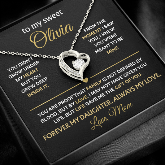 À ma fille adoptive – choisie et aimée pour toujours