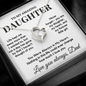 To My Daughter From Dad – Heart Necklace