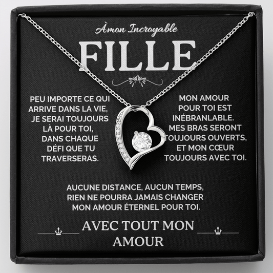Collier A Ma Fille Forever Love