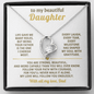À ma magnifique fille – Collier en forme de cœur de papa