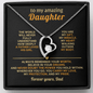 To My Amazing Daughter – Forever Love Necklace from Dad