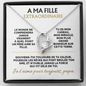 Collier À Ma Fille Extraordinaire – Cadeau Papa à Fille