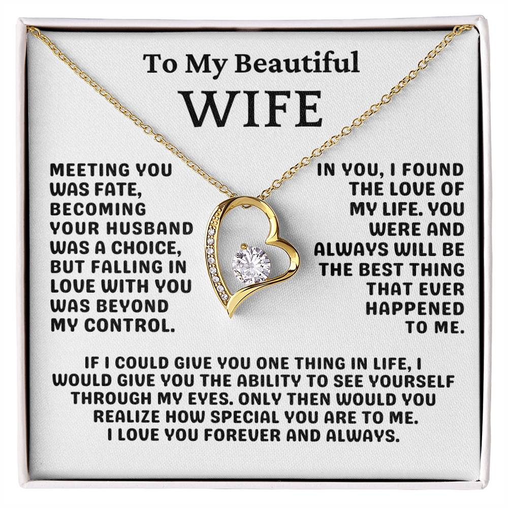 To My Wife Necklace | For Wife Birthday | Gift For Wife Anniversary