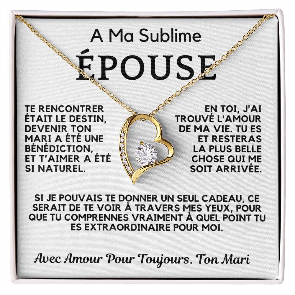 Collier Pour Épouse | Te Rencontrer Était Le Destin | Cadeau De Ton Mari