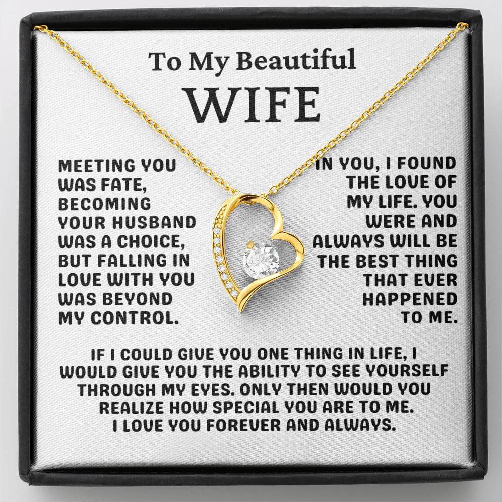 To My Wife Necklace | For Wife Birthday | Gift For Wife Anniversary