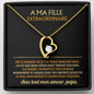 Collier À Ma Fille Extraordinaire – Cadeau Papa à Fille
