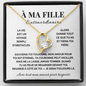 A Ma Fille - Collier Forever Love