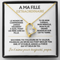 Collier À Ma Fille Extraordinaire – Cadeau Papa à Fille