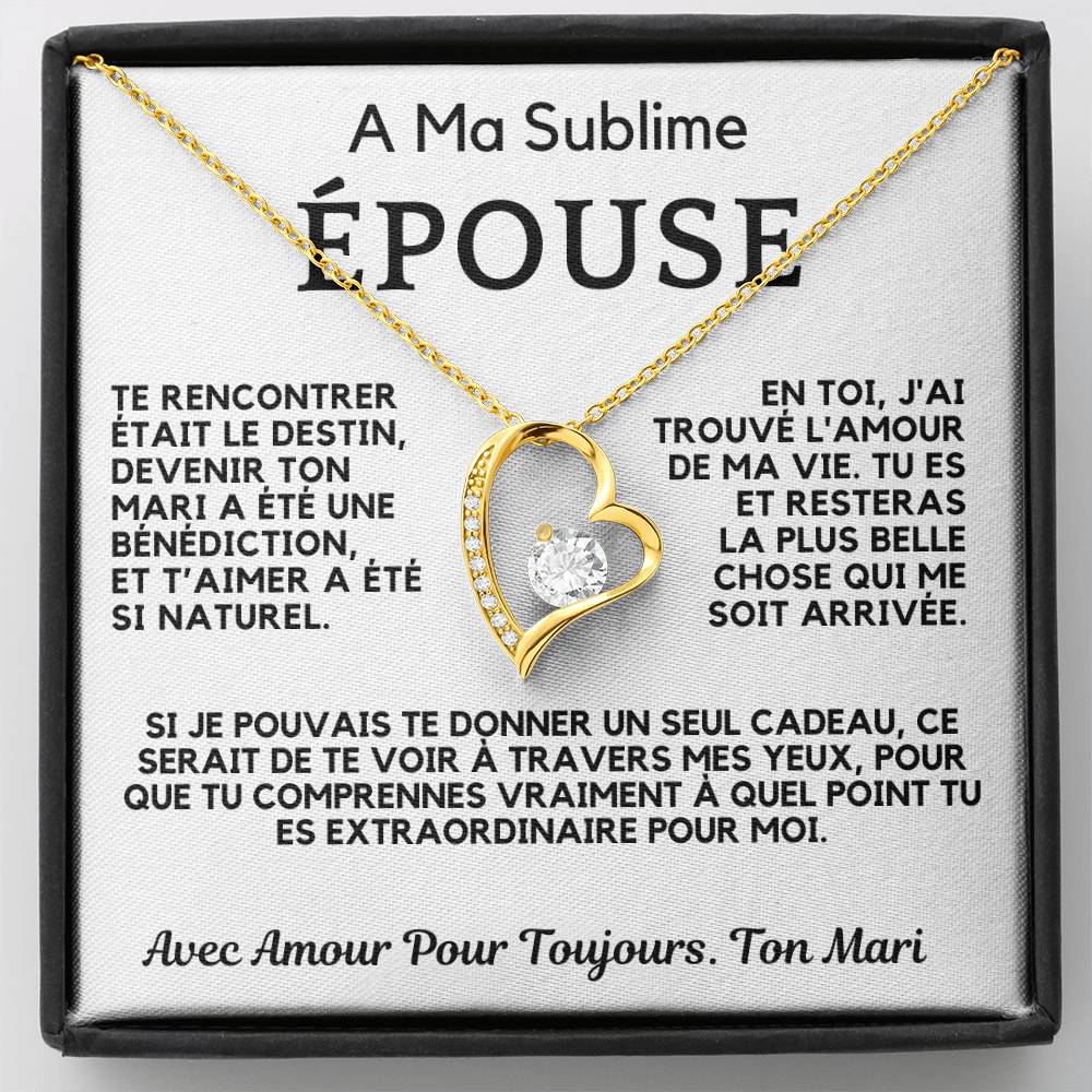 Collier Pour Épouse | Te Rencontrer Était Le Destin | Cadeau De Ton Mari