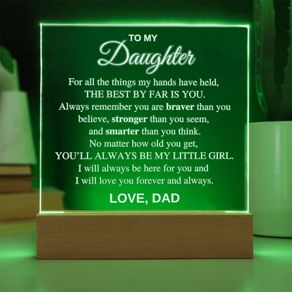 To My Daughter | Sentimental Gift from Dad with Loving Message