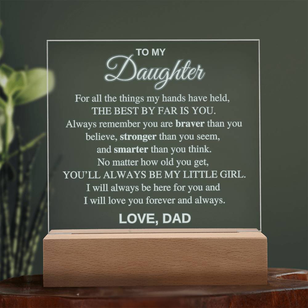 To My Daughter | Sentimental Gift from Dad with Loving Message