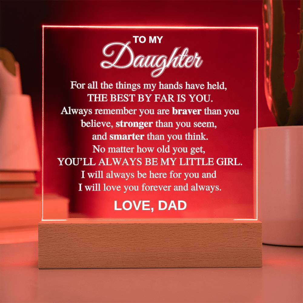 To My Daughter | Sentimental Gift from Dad with Loving Message