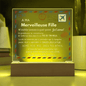 A Ma Merveilleuse Fille - Plaque Acrylique LED
