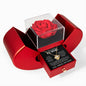 Coffret cadeau Rose éternelle + Collier Noeud d'Amour