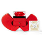 Forever Love Necklace Gift for Wife – Red Rose Heart Box