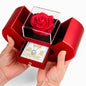 Forever Love Necklace Gift for Wife – Red Rose Heart Box