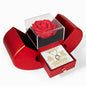 Forever Love Necklace Gift for Wife – Red Rose Heart Box
