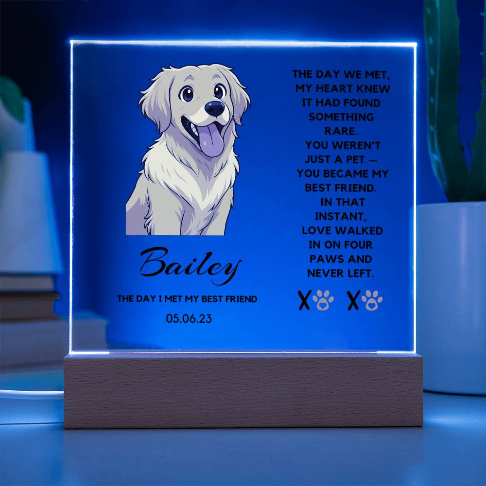 Custom Pet Anime Acrylic Plaque