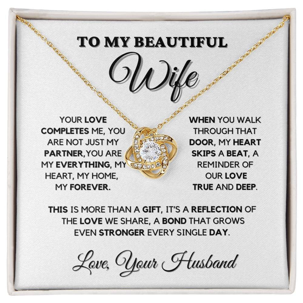 To My Wife Necklace – You Complete Me | Heartfelt Gift from Husband