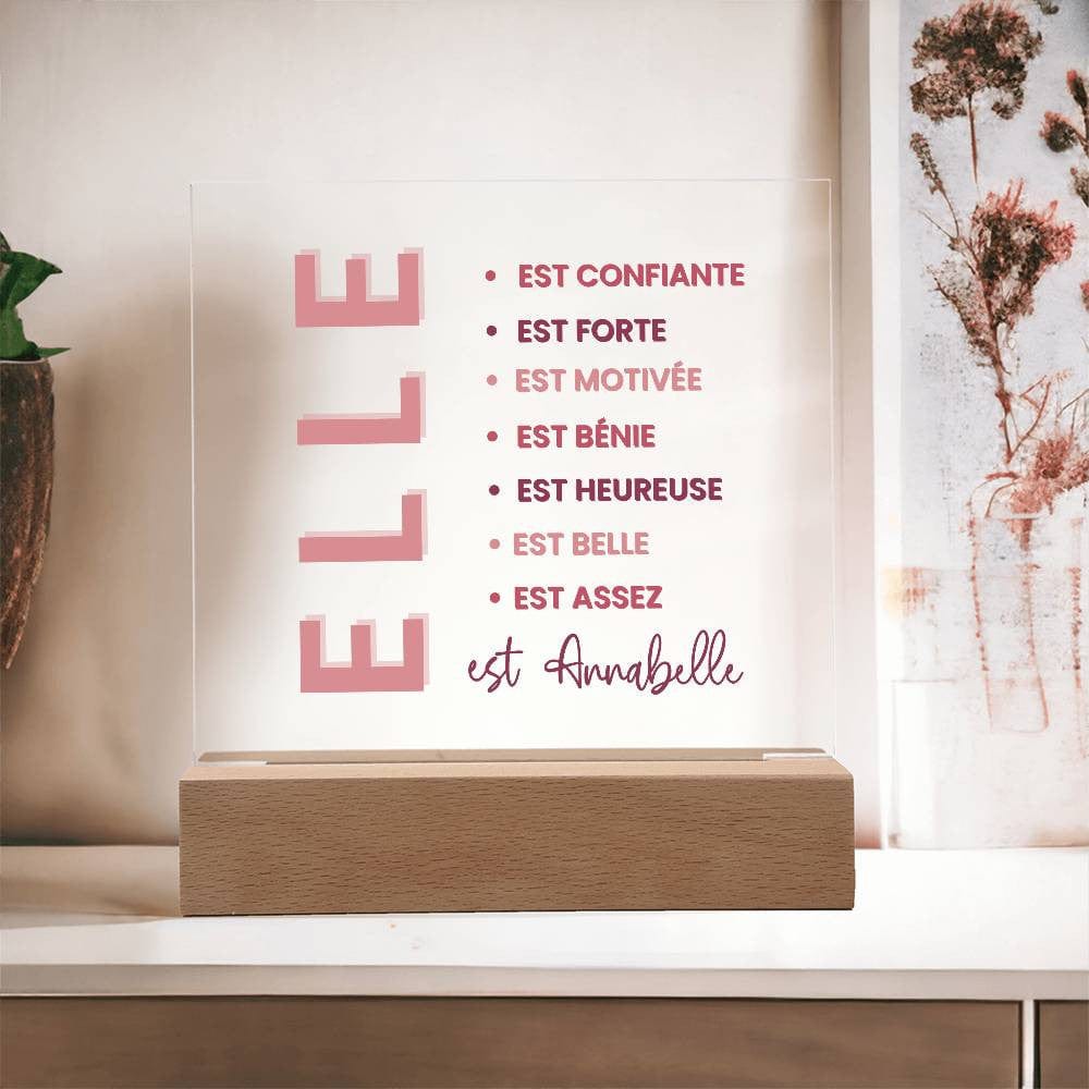 Cadeau de motivation personnalisé | Plaque personnalisée