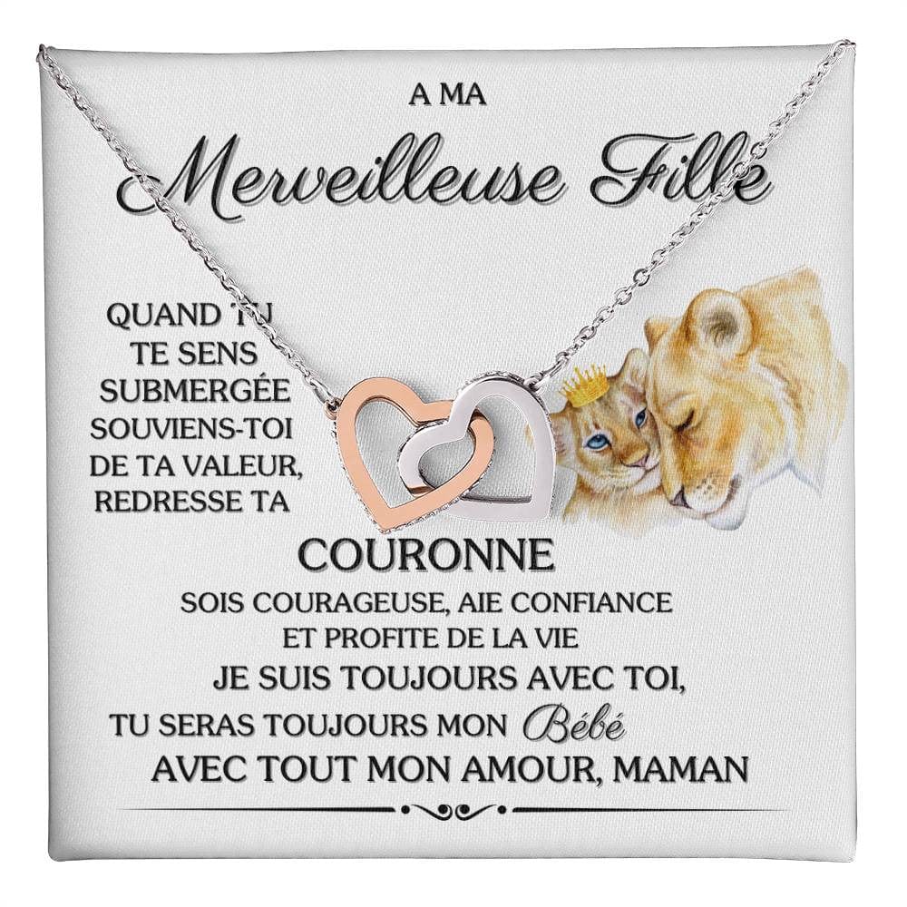 A Ma Fille de Maman – Collier Emotionnel avec Message d'Amour