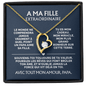 Collier Coeur – Cadeau Émotionnel d’un Papa à Sa Fille Extraordinaire
