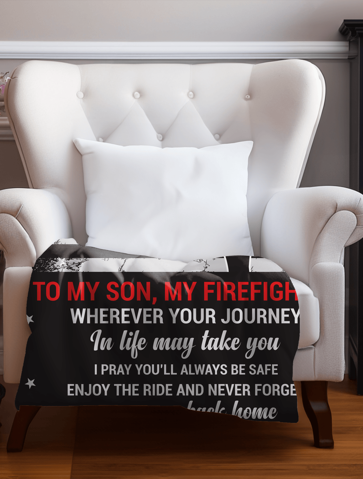 Firefighter Son Blanket – Honor Your Hero Son