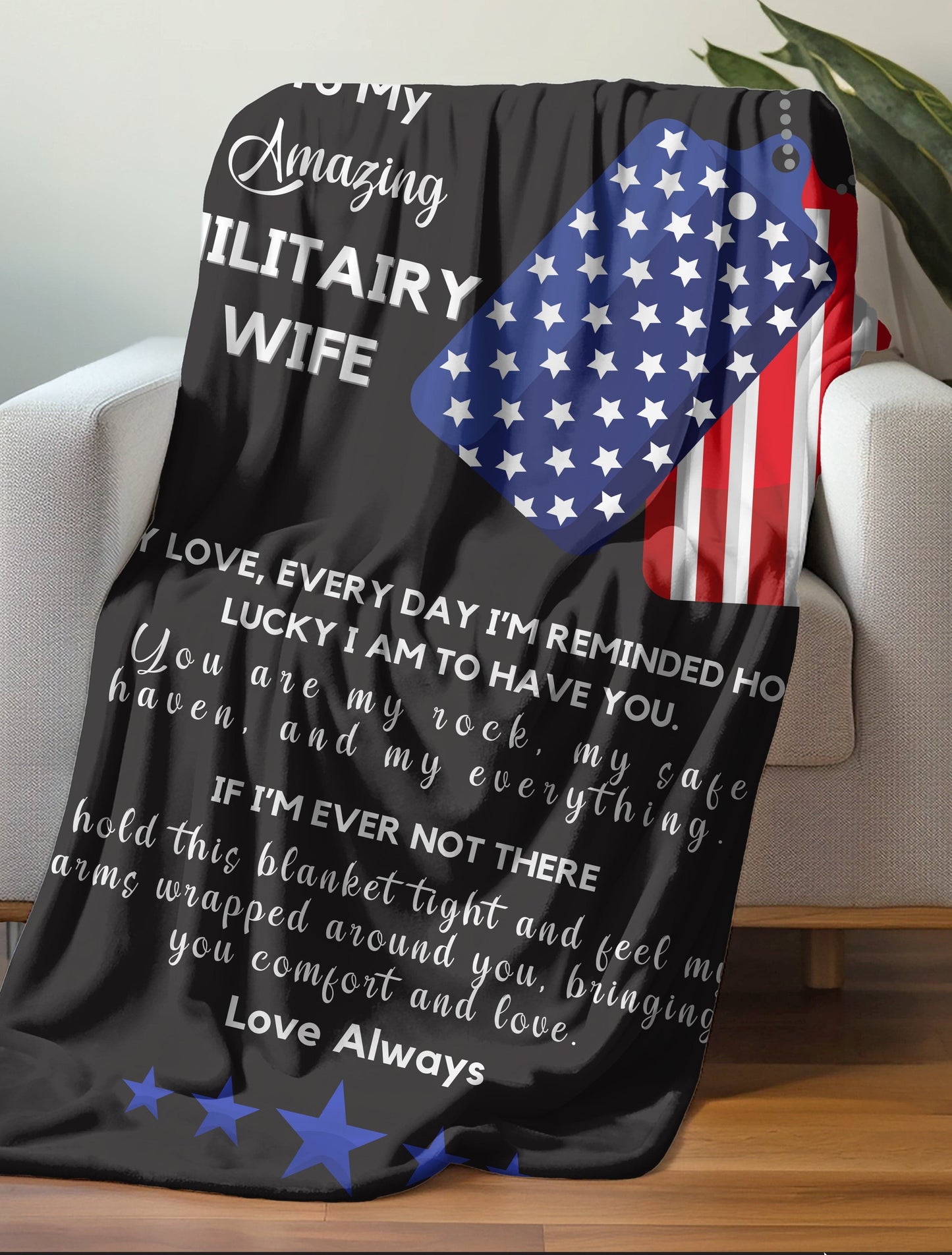 Army Wife Blanket – Cozy Tribute for the Hero Behind the Hero