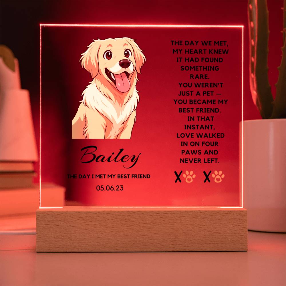 Custom Pet Anime Acrylic Plaque
