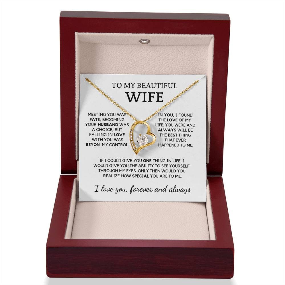 Romantic Jewelry Gift for Wife - Forever Love Necklace | Gold & Silver Options