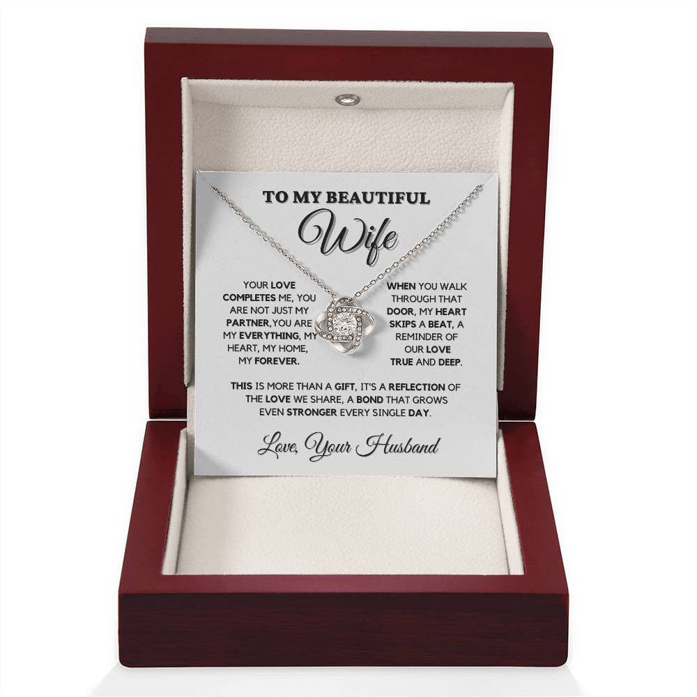 To My Wife Necklace – You Complete Me | Heartfelt Gift from Husband