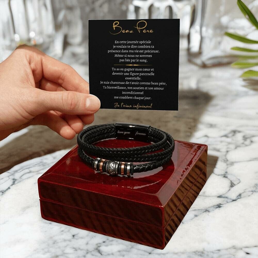 Cadeau Pour Beau Pere - Pour Lui - Beau Papa - Bracelet Pour Homme