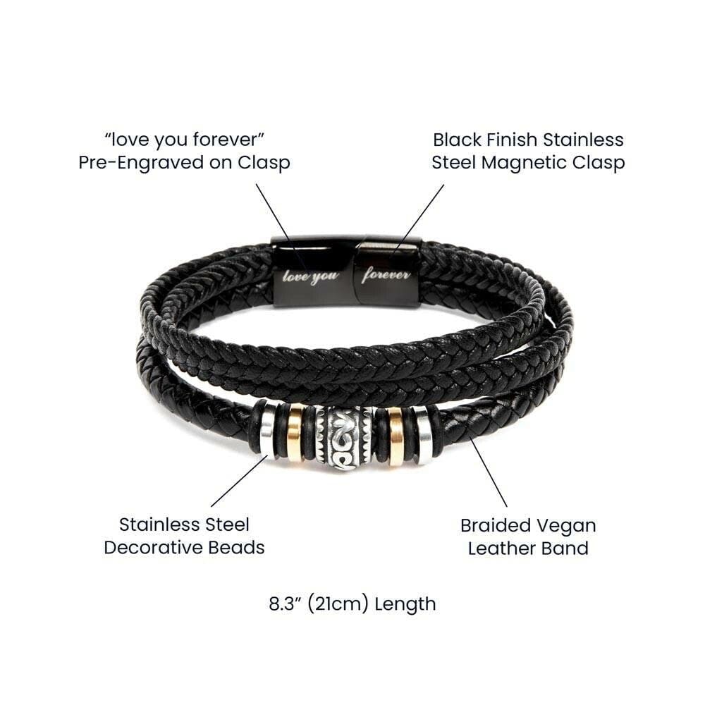 Cadeau Pour Beau Pere - Pour Lui - Beau Papa - Bracelet Pour Homme