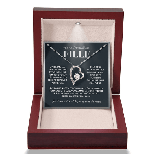 Collier Cœur Ma Merveilleuse Fille