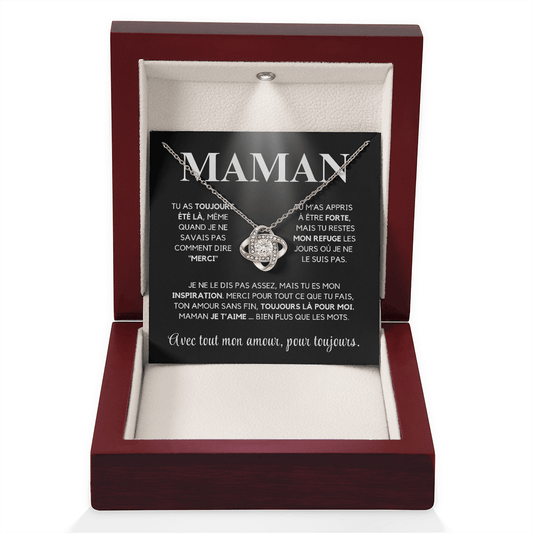 Collier Noeud d'Amour pour Maman – Coffret Deluxe