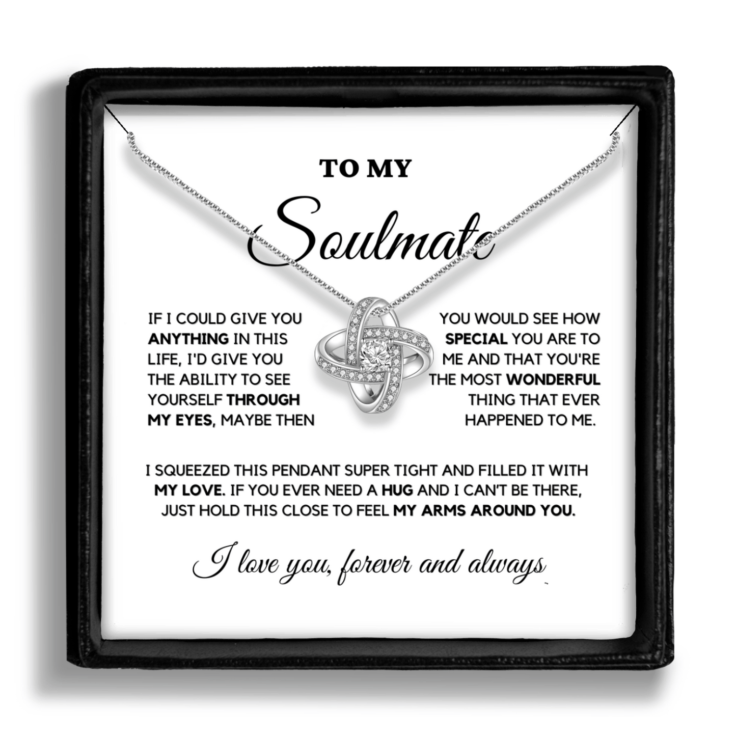 To My Soulmate Necklace | Love Forever And Always